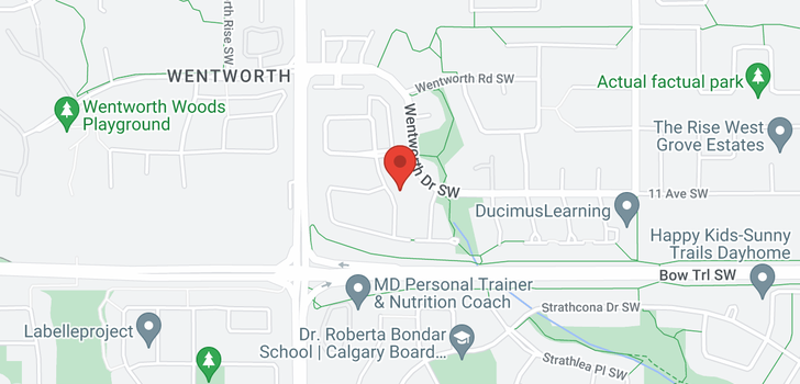 map of 28 WENTWORTH CL SW